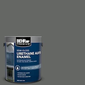 1 gal. #PPU25-02 Black Locust Urethane Alkyd Semi-Gloss Enamel Interior/Exterior Paint