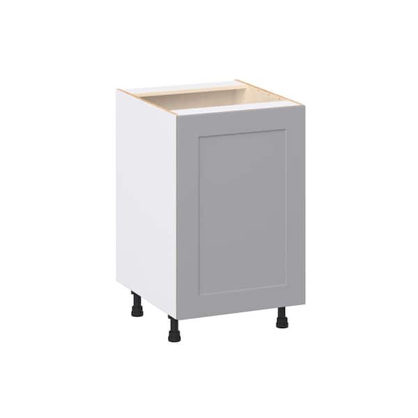 Roseland 21 in. W x 24 in. D x 34.5 in. H Assembled Shaker Full Height Door Base Kitchen Cabinet in Slate Gray