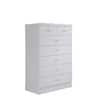 HODEDAH 7-Drawer 48 in. H x 31.5 in. W x 18 in. D Chest of Drawer in White HI70DR WHITE