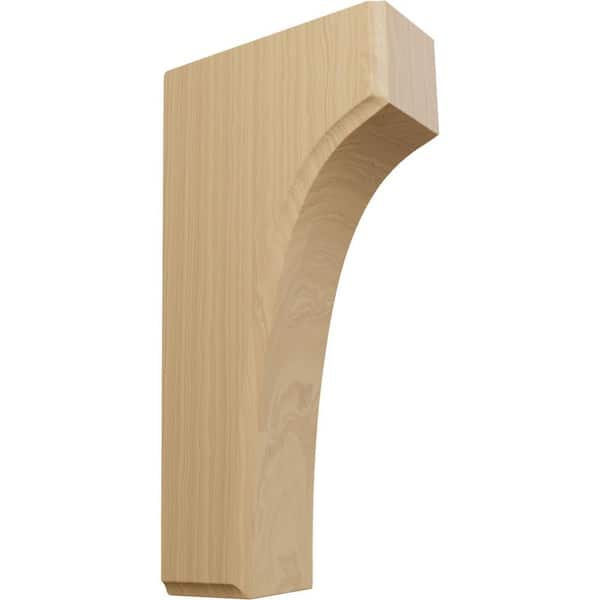 Ekena Millwork 1-3/4 in. x 4 in. x 8 in. Unfinished Wood Cherry Clarksville Corbel