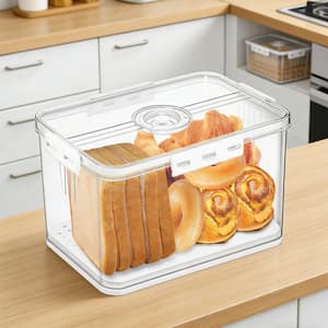 Brabantia White Medium Roll Top Bread Box 306044 - The Home Depot