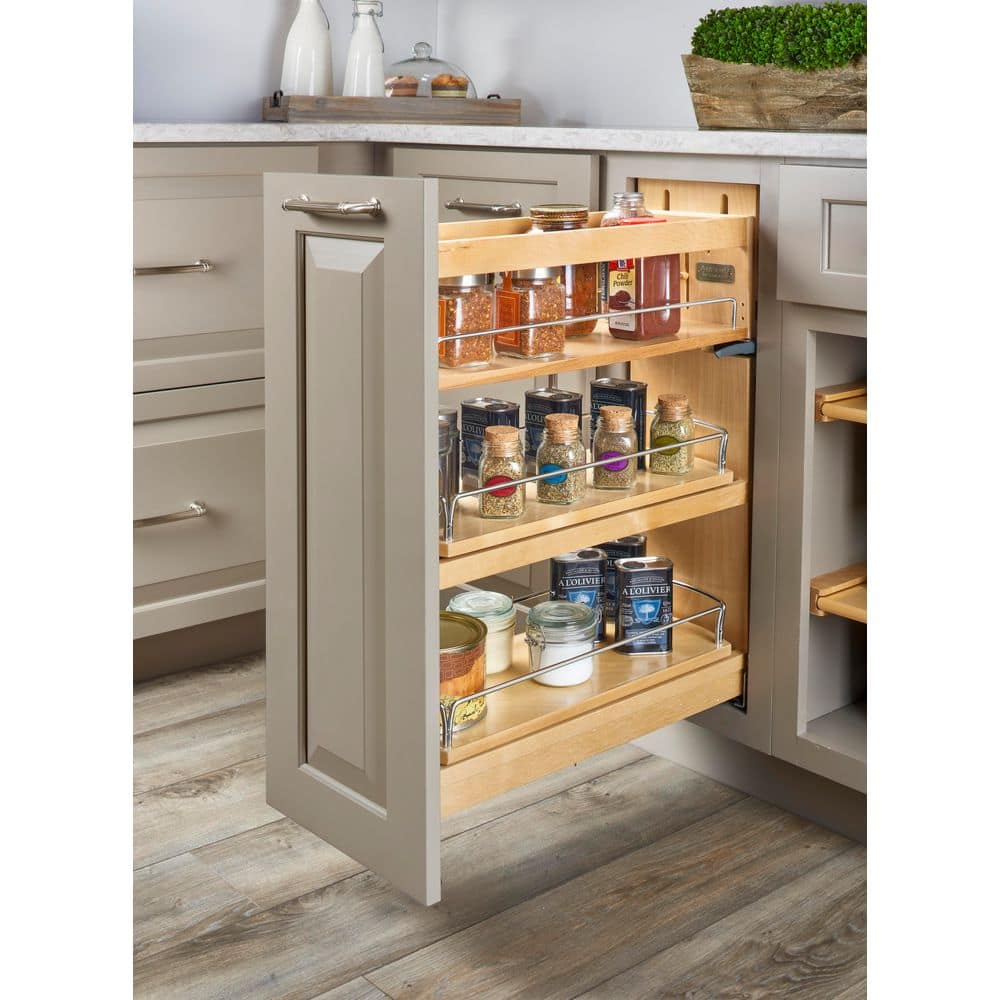 Wood Base Cabinet Swivel Pullout Organizer w/ Soft-Close price history on PriceWatchPro
