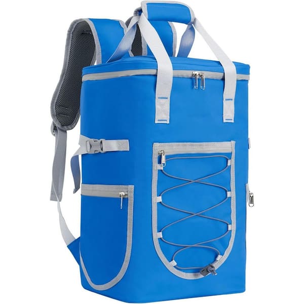 29 qt. 36-Can Insulated Leak Proof Waterproof Soft Sided Cooler Backpack for Beach Camping Hiking Travel Lunch
