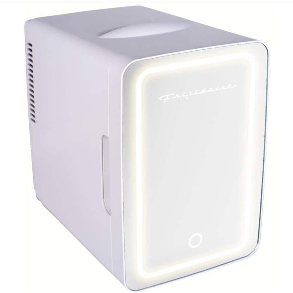0.35 cu. ft. Portable Mini Fridge in White with Lighted Mirror Door without Freezer price history on PriceWatchPro