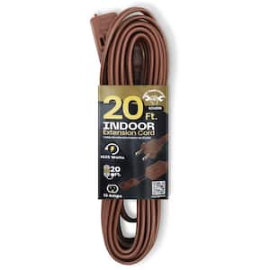 20 ft. 16/2 SPT, Indoor Household Extension Cord, Brown