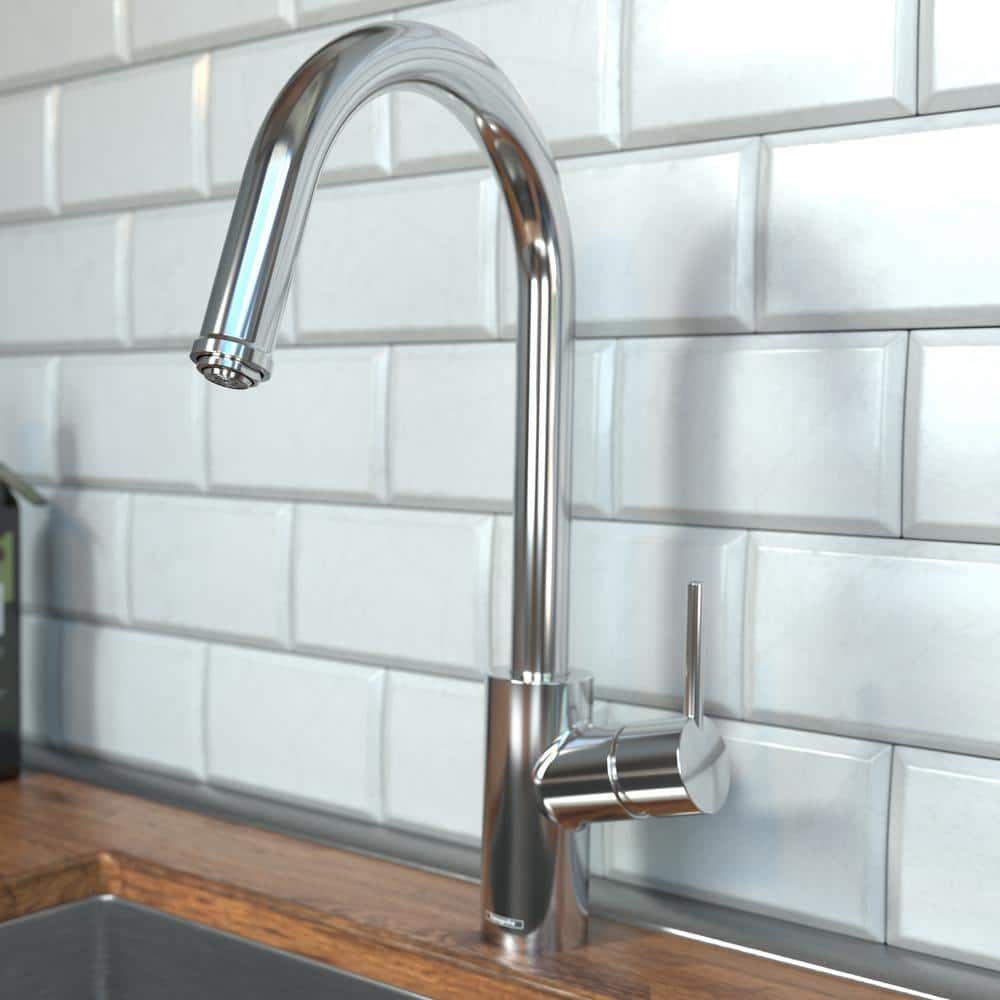 Talis S² 16" Modern Chrome Pull-Down Kitchen Faucet with Spray