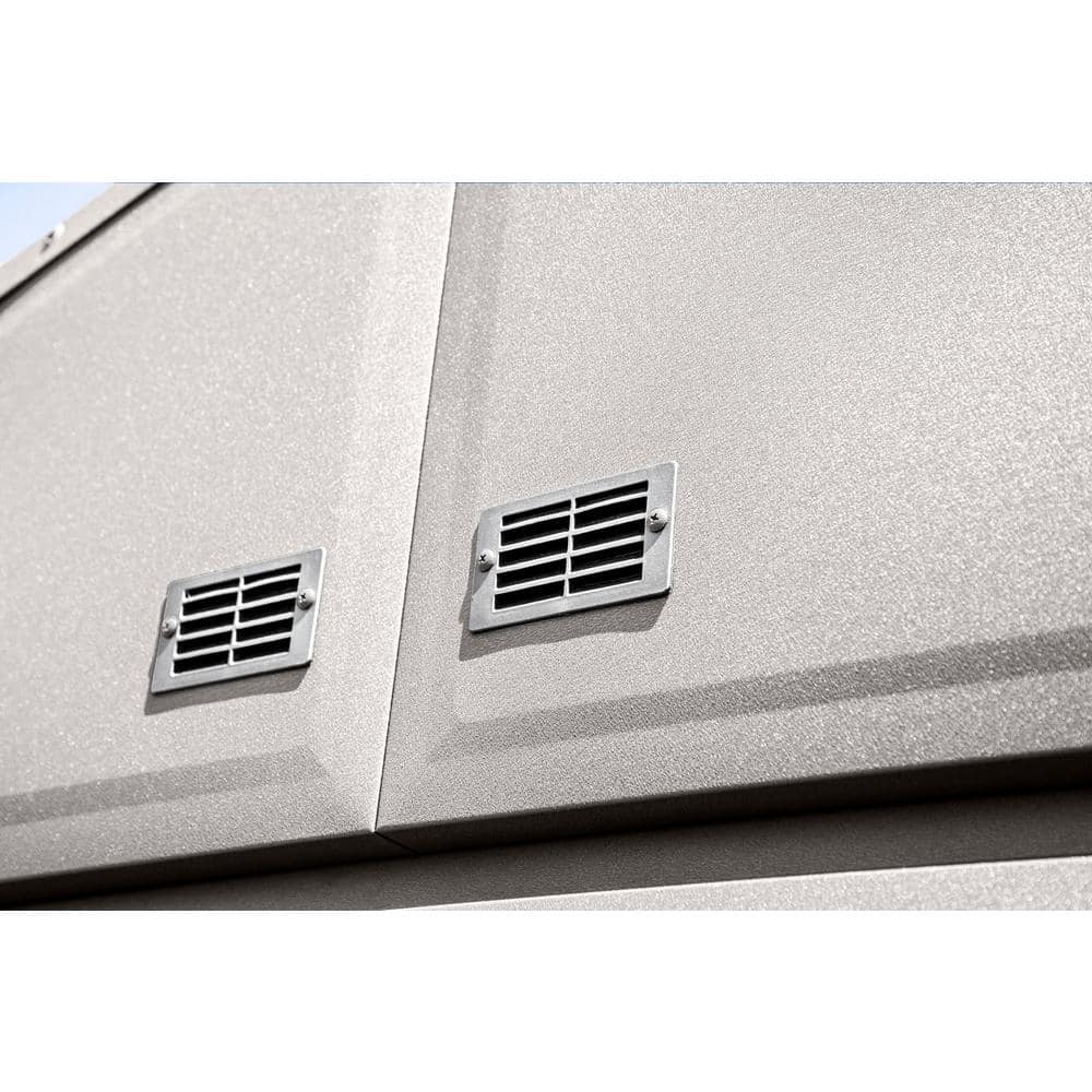 Cool Grey 10 ft x 14 ft Steel Storage Shed