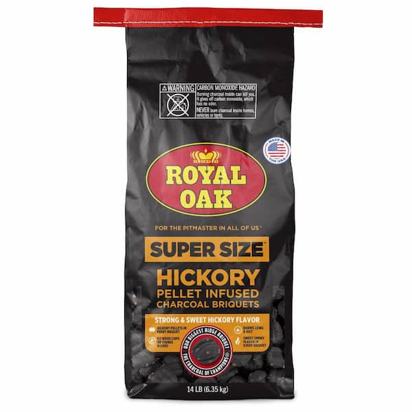 14 lb. Hickory Pellet-Infused Super Size Briquets