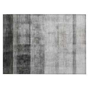 Chantille ACN568 Gray 1 ft. 8 in. x 2 ft. 6 in. Machine Washable Indoor/Outdoor Geometric Area Rug