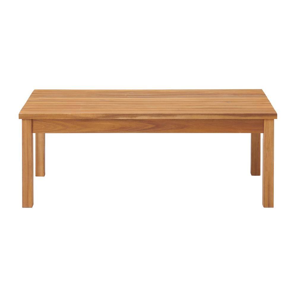 Orwell Acacia Wood 4-Piece Outdoor Conversation Set with Cushions