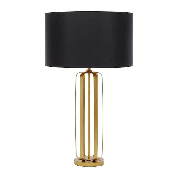 In Gold Metal Table Lamp 40206, Metal Table Lamps With Shades