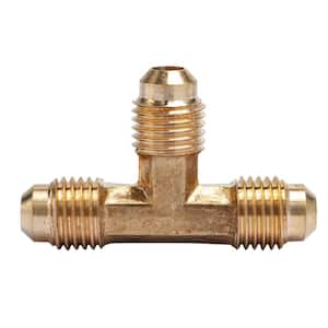 1/4 in. Brass Flare Tee Fitting (5-Pack)