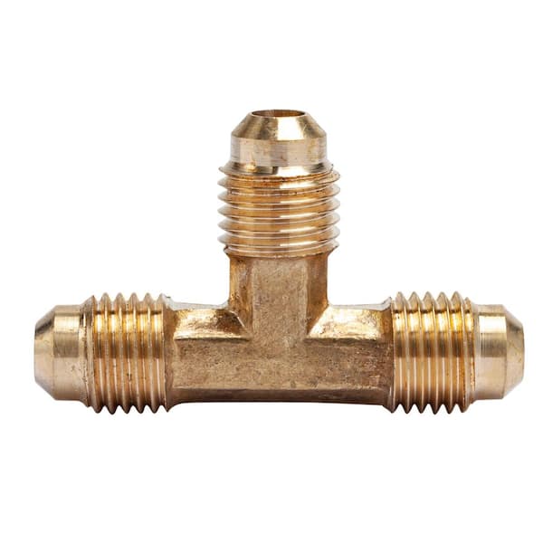 LTWFITTING 1/4 in. Brass Flare Tee Fitting (25-Pack)