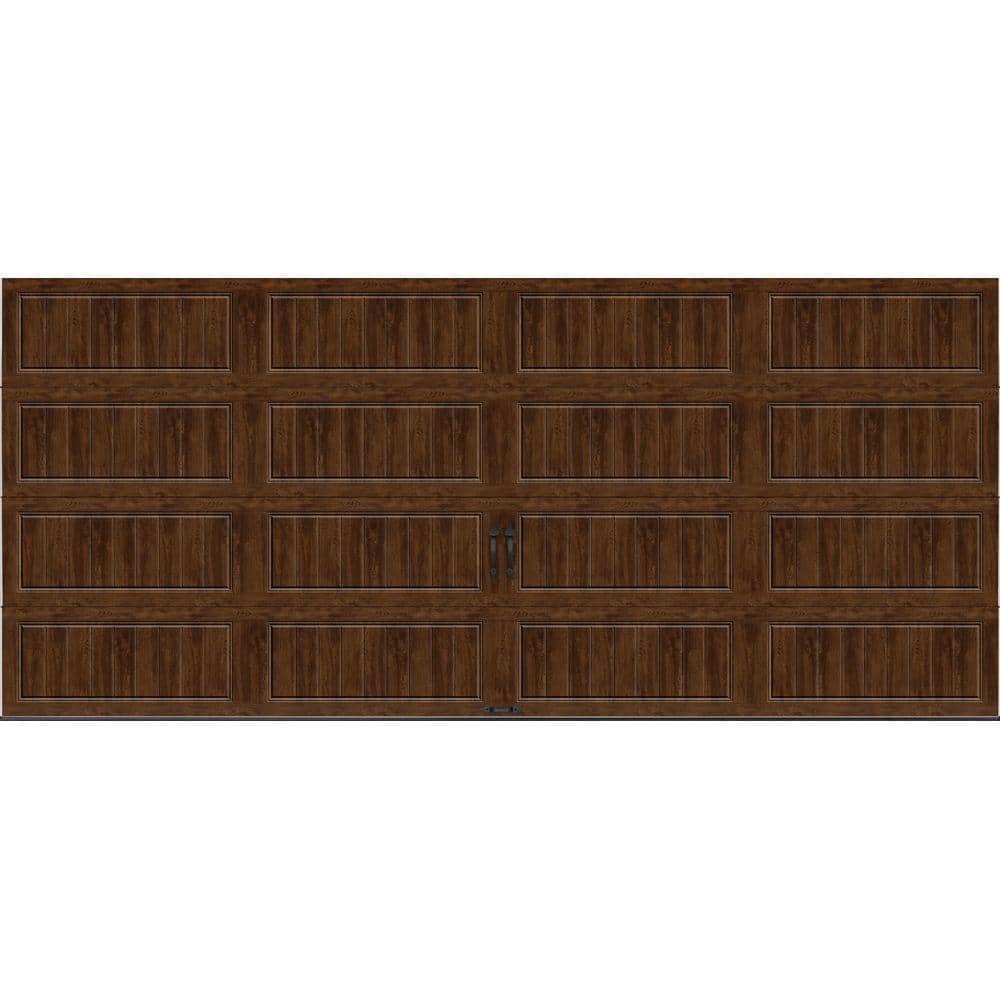 Gallery Steel Long Panel 16 ft x 7 ft Insulated 18.4 R-Value Wood Look Waln