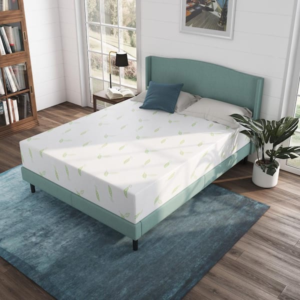 12 inch green tea deals memory foam mattress