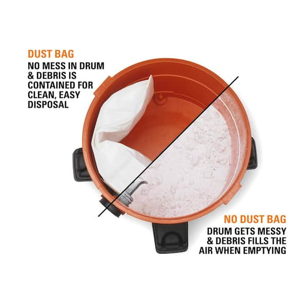 RIDGID High-Efficiency Wet/Dry Vac Dry Pick-up Only Dust Bags for