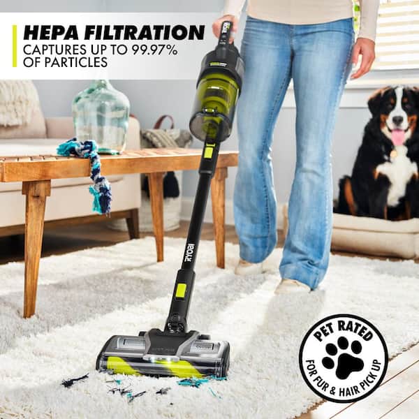 RYOBI スティッククリーナー 18V 4000mAh RYOBI ONE+ 18V Cordless Stick Vacuum Cleaner Kit w/ 4.0 Ah Battery