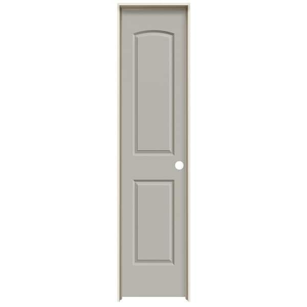 JELD-WEN 18 in. x 80 in. Colonist Vanilla Painted Left-Hand Smooth Molded Composite Single Prehung Interior Door