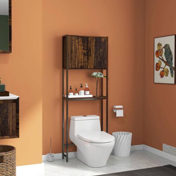 Siavonce 7.50 in. W x 70.00 in. H x 25.25 in. D Over The Toilet