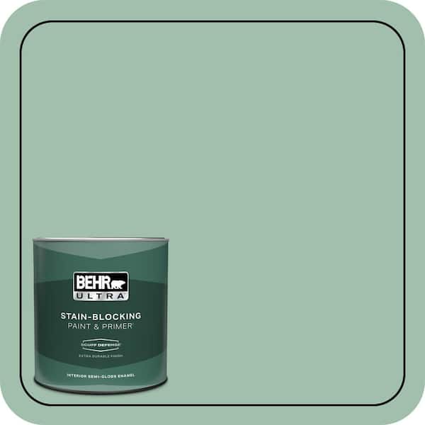 BEHR ULTRA 1 qt. #MQ6-13 Spring Reflection Extra Durable Semi-Gloss Enamel Interior Paint & Primer