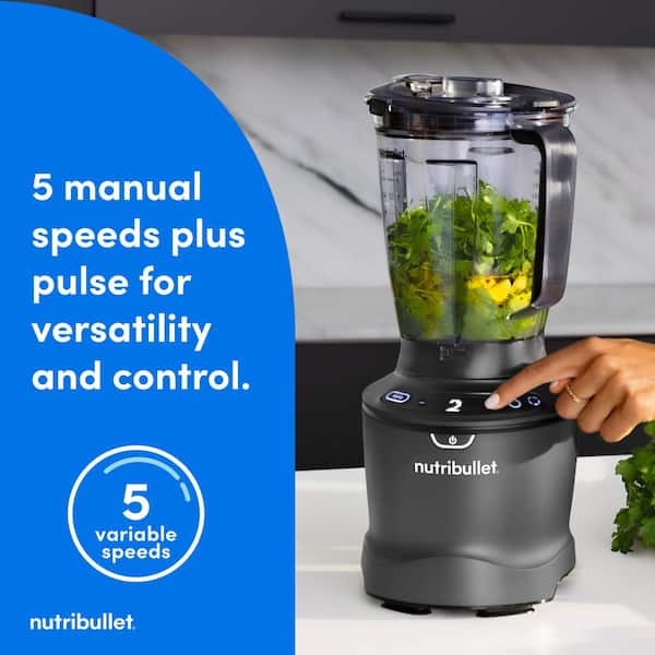 NUTRILITE ブレンダー 100V NutriBullet 64 oz. 5 Speed Gray Pro Blender NBF50600 - The Home Depot