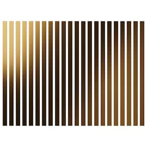 Adjustable Slat Wall 1/8 in. T x 2 ft. W x 4 ft. L Gold Mirror Acrylic Decorative Wall Paneling (22-Pack)