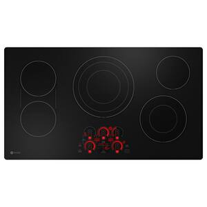 36 in. Smart Radiant Electric Cooktop in Black with 5 Elements