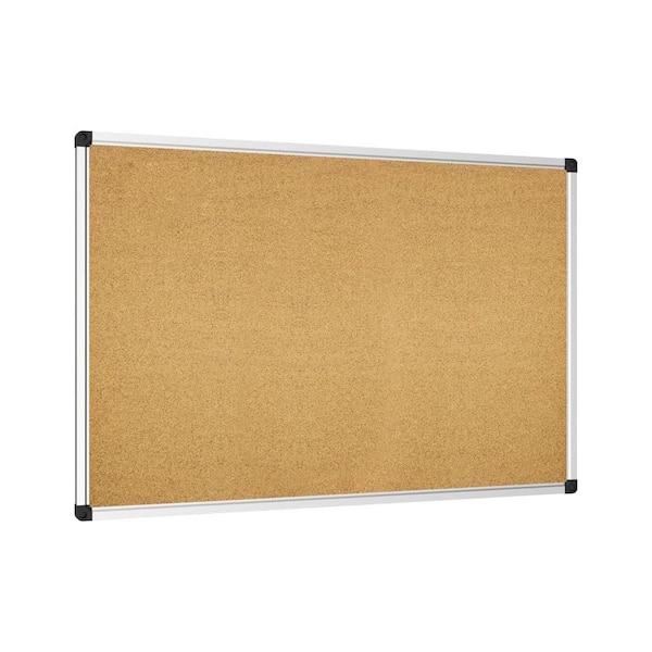Cork Board 36 x 24 Bulletin Board with Aluminum Frame Self-Healing Surface Push Pins for Office Home Decor