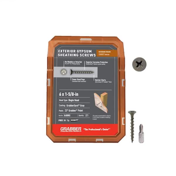 #6 1-5/8 in. Philips Bugle-Head Wood Deck Screws (1 lb.-Pack)