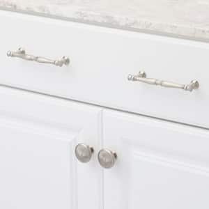 Crawford 5-1/16 in. (128mm) Traditional Satin Nickel Bar Cabinet Pull