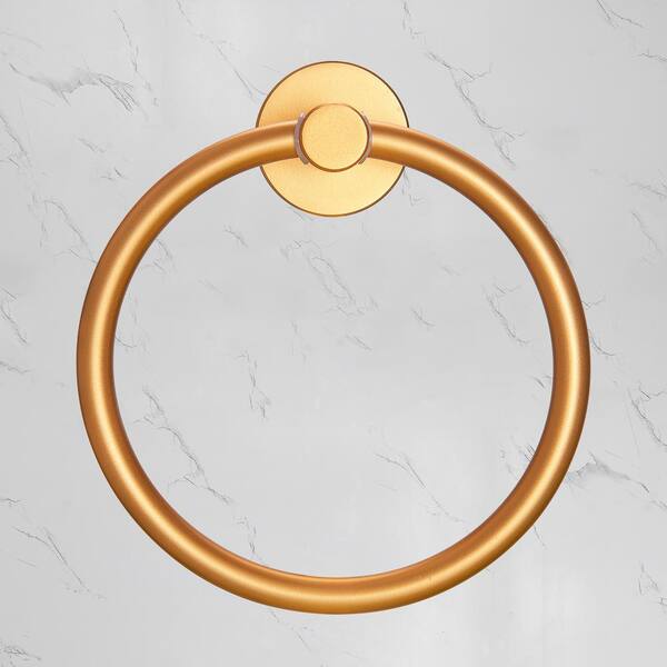 Dia Wall Mounted Hand Towel Ring in Brushed Bronze