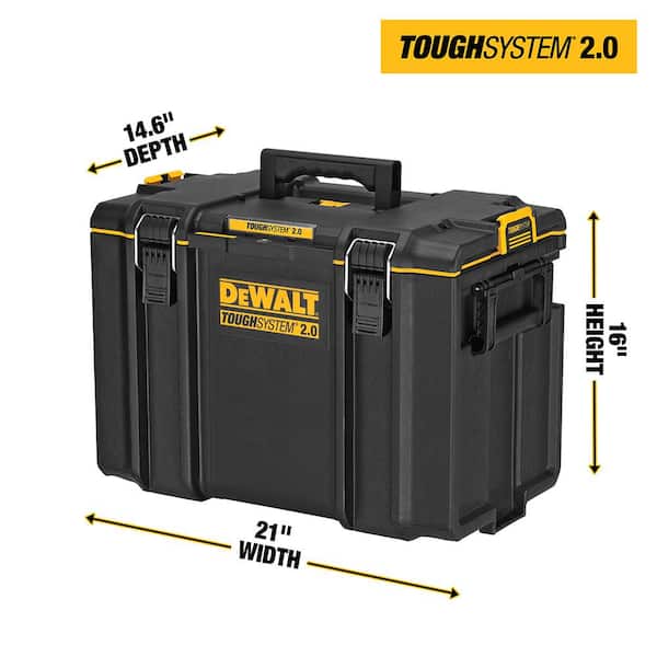 Toughsystem 2.0, 22 in. Small Tool Box with 10-Compartment Pro Small Parts  Organizer