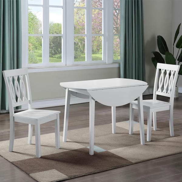 White dining best sale table with leaf