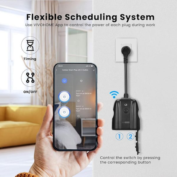 Smartphone Home Controlled Outlet WiFi Smart Plug for Indoor Application -  China Plug, Socket