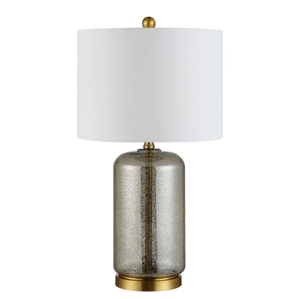 SAFAVIEH Novah 26 in. Silver Table Lamp with White Shade TBL4283A - The ...