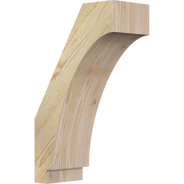 Ekena Millwork 6"W x 12"D x 20"H Imperial Rough Sawn Knee Brace, Douglas Fir