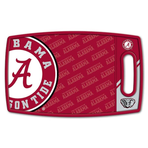 NCAA Alabama Crimson Tide Logo Series Cutting Board 9in x 0.5in- Rectangle- Manufactured Wood and polypropylene