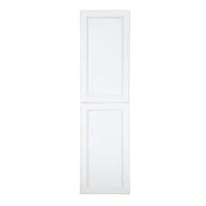 15.5 in. W x 47 in. H 3.5 in. D Dogwood Inset Panel White Enamel Recessed Medicine Cabinet without Mirror