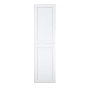 15.5 in. W x 59 in. H 3.5 in. D Dogwood Inset Panel White Enamel Recessed Medicine Cabinet without Mirror