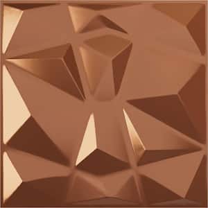 19 5/8 in. x 19 5/8 in. Niobe EnduraWall Decorative 3D Wall Panel, Copper (Covers 2.67 Sq. Ft.)
