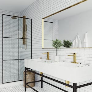 Davidson Single Handle Single-Hole Bathroom Faucet in Matte Brushed Gold