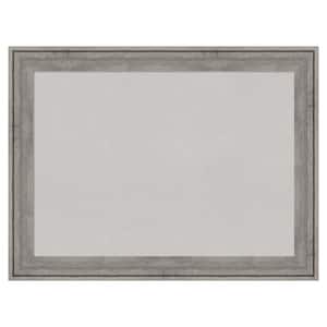 Regis Barnwood Grey Wood Framed Grey Corkboard 33 in. x 25 in. Bulletin Board Memo Board
