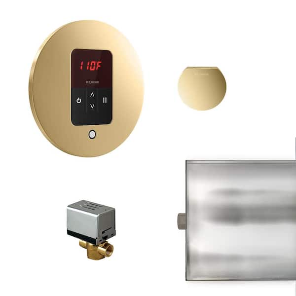 Mr. Steam Mr.Steam Basic Butler Package Round Polished Brass