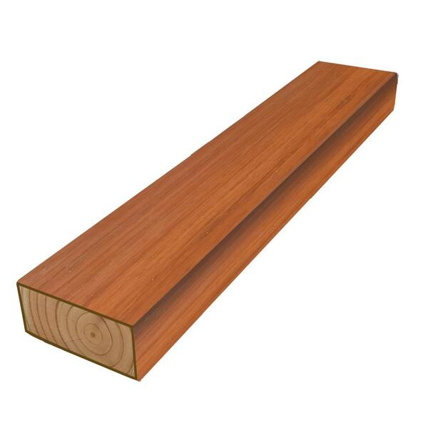 Woodguard 2 in. x 4 in. x 8 ft. #2 SYP Polymer Coated Western Red Cedar Tone Pressure-Treated Lumber