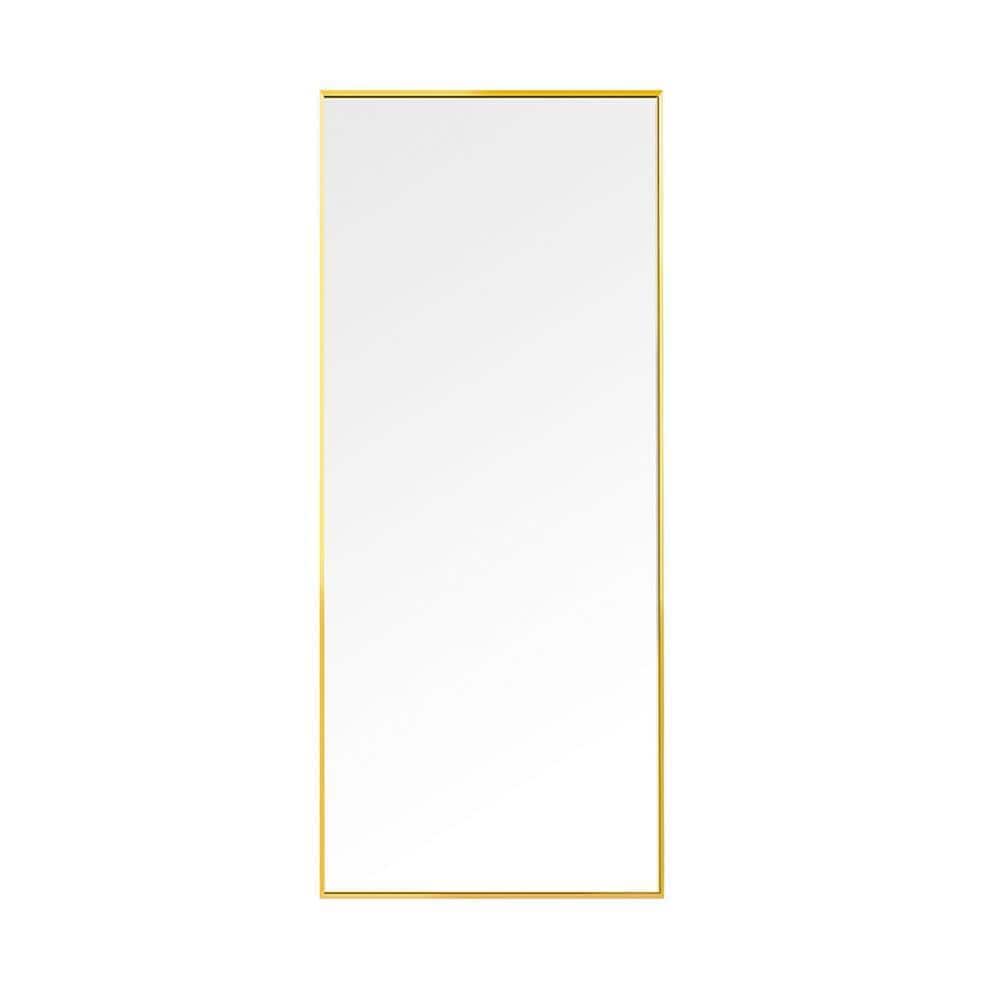 65 in. W x 24 in. H Rectangular Glass Framed Wall Bathroom Vanity Mirror in