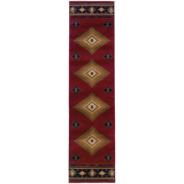 Home Decorators Collection Catskill Red 2 ft. x 8 ft. Runner Rug