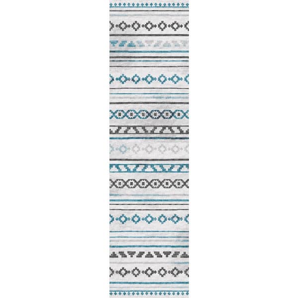 Addison Rugs Modena Tin 2 ft. 3 in. x 7 ft. 6 in. Southwest Runner Rug