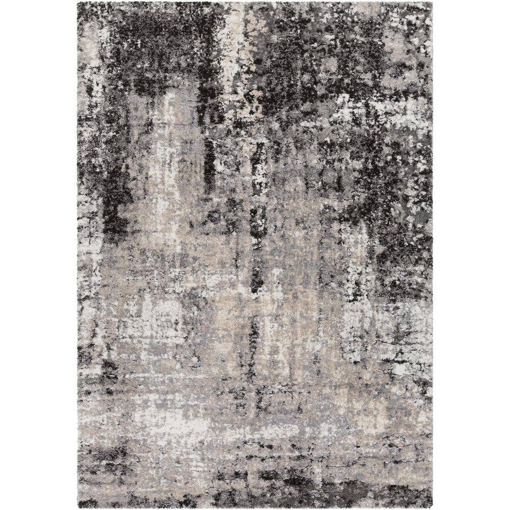 Livabliss Tuscany Charcoal Modern Abstract 4 ft. 3 in. x 5 ft. 7 in ...