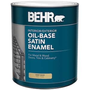 1 qt. Deep Base Oil-Based Satin Interior/Exterior Enamel Paint
