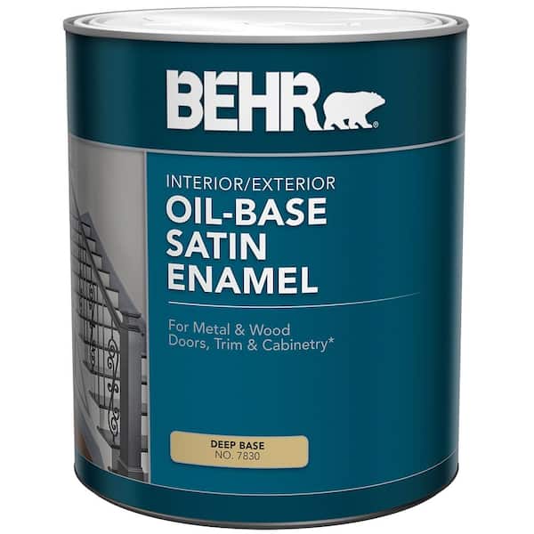 BEHR 1 qt. Deep Base Oil-Based Satin Interior/Exterior Enamel Paint